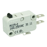 OBSOLETE Saia XGC3-88 10A miniature Microswitch with plain plunger actuator & solder terminals